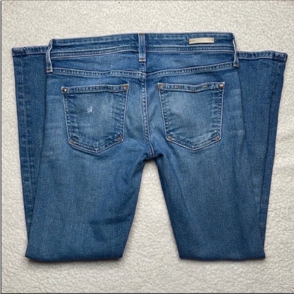 Pilcro and the letterpress Hyphen Distress Jeans Denim Anthropologie Size 25 p - Picture 4 of 11